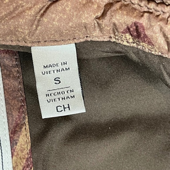 NWT Levis Mens Geometric Print Quilted Lightweight Insulation Jacket Brown SMALL - Picture 9 of 12